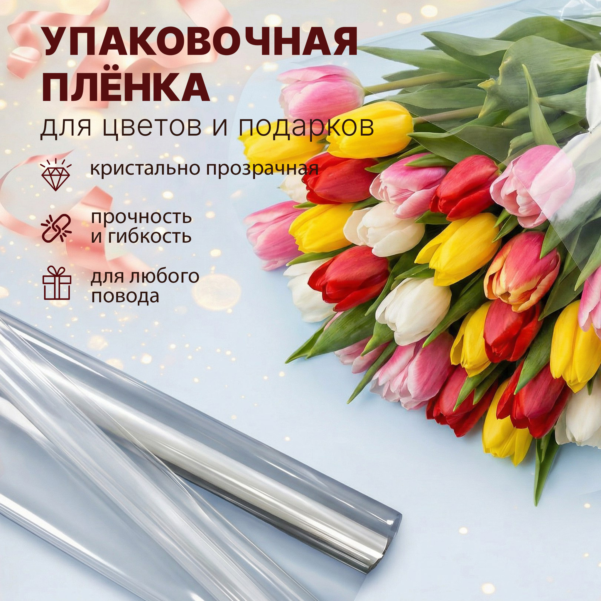 Пленка чистая 1000мм/10,8м/400гр 40мкм (10шт)