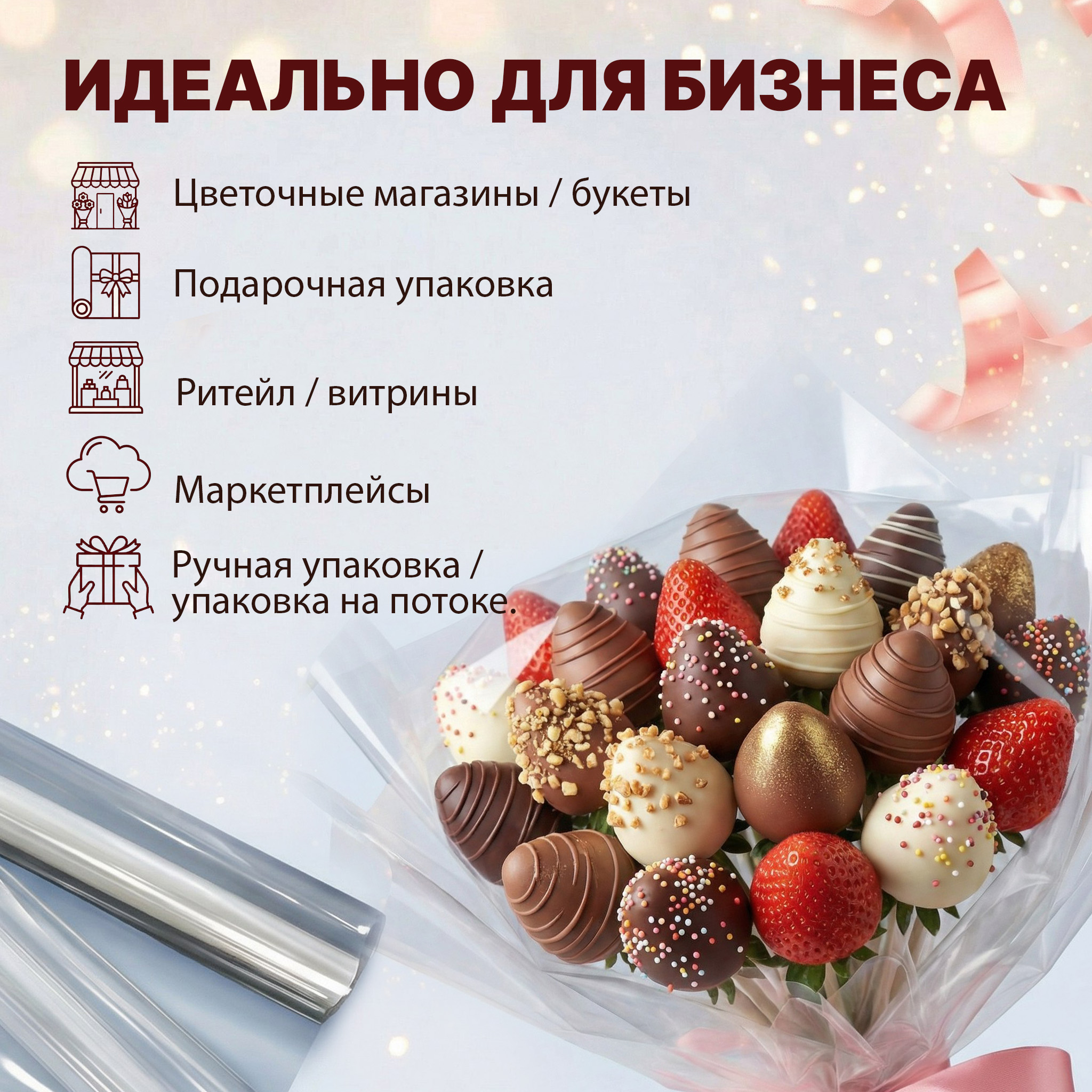 Пленка чистая 1190мм/9м/400гр 40мкм (10шт)